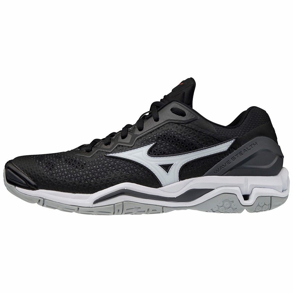 Zapatillas Balonmano Mizuno Wave Stealth V Mujer Negras/Blancas Ofertas FSAQ-57804